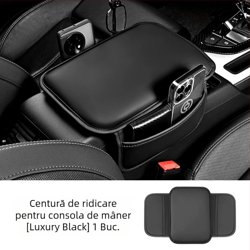 Pernă pentru cotieră auto, memory foam, piele, universal, origine Guangzhou, personalizabil