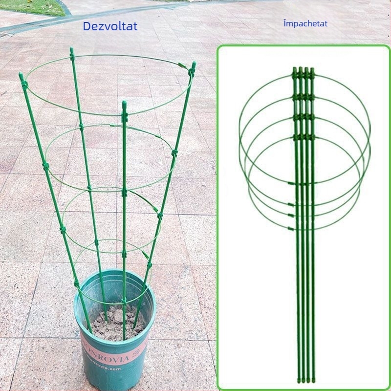 Suport de plante urcător interior cu cadru din plastic, pentru trandafiri și clematis