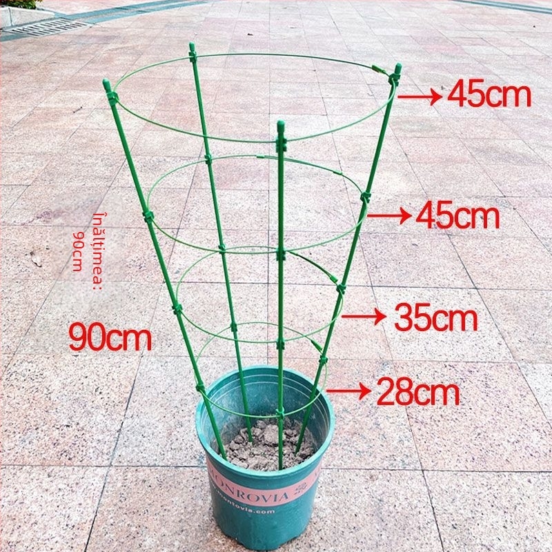 Suport de plante urcător interior cu cadru din plastic, pentru trandafiri și clematis