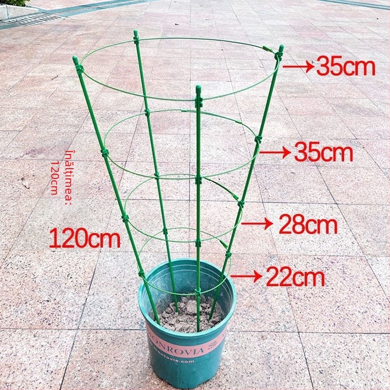 Suport de plante urcător interior cu cadru din plastic, pentru trandafiri și clematis