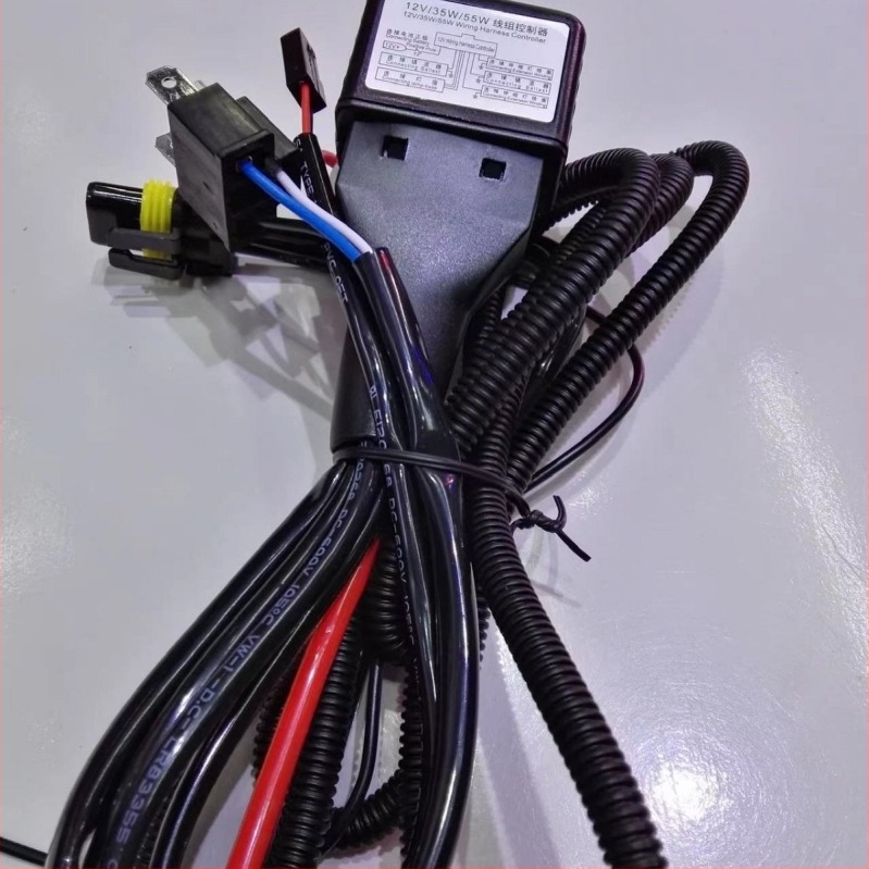 JHY modul HID Xenon pentru H4 cu fascicul dublu, reglaj luminozitate, unghi oscilant și prindere telescopică