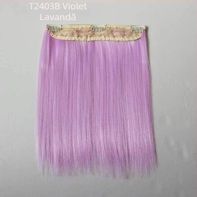 Perucă pentru păpuă, 20 cm, din fibre rezistente la temperatură, păr drept, cu clips pentru prindere, multicoloră, detașabilă, stil nou