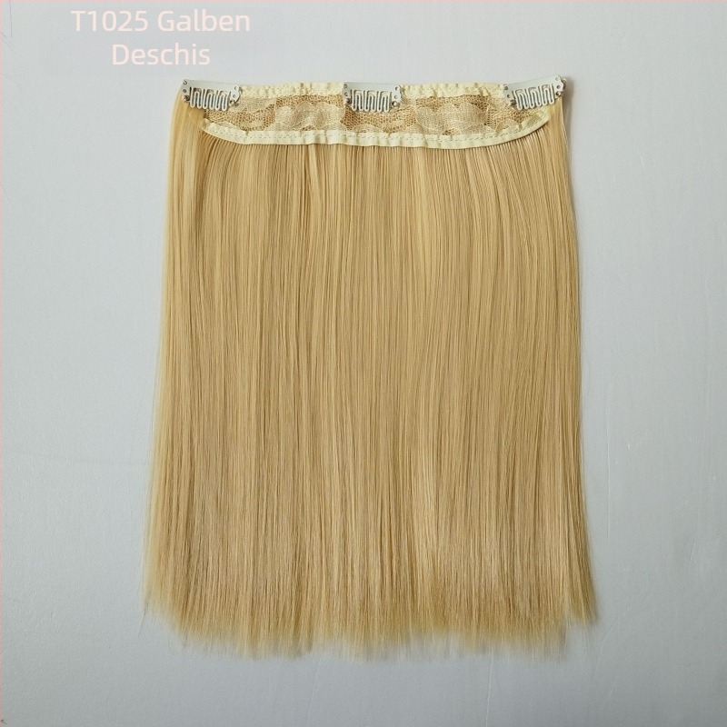 Perucă pentru păpuă, 20 cm, din fibre rezistente la temperatură, păr drept, cu clips pentru prindere, multicoloră, detașabilă, stil nou