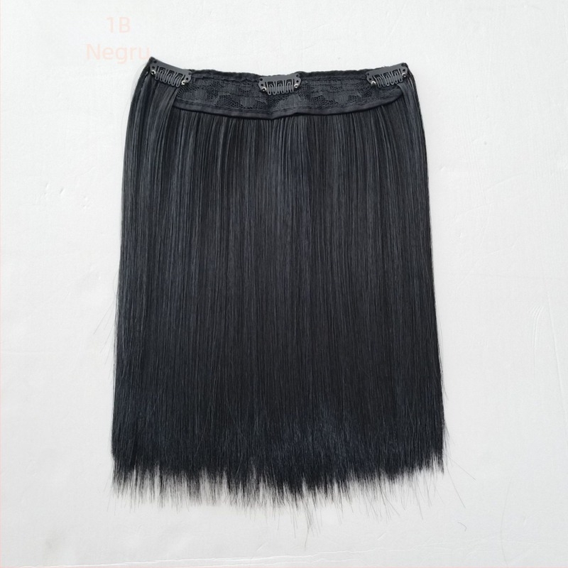 Perucă pentru păpuă, 20 cm, din fibre rezistente la temperatură, păr drept, cu clips pentru prindere, multicoloră, detașabilă, stil nou