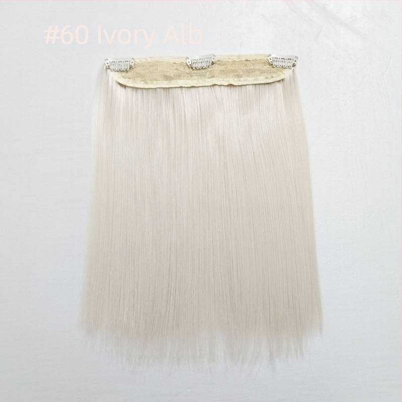 Perucă pentru păpuă, 20 cm, din fibre rezistente la temperatură, păr drept, cu clips pentru prindere, multicoloră, detașabilă, stil nou