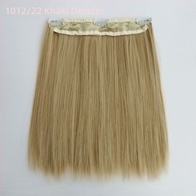 Perucă pentru păpuă, 20 cm, din fibre rezistente la temperatură, păr drept, cu clips pentru prindere, multicoloră, detașabilă, stil nou