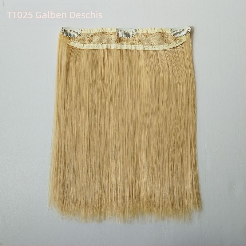 Perucă pentru păpuă, 20 cm, din fibre rezistente la temperatură, păr drept, cu clips pentru prindere, multicoloră, detașabilă, stil nou