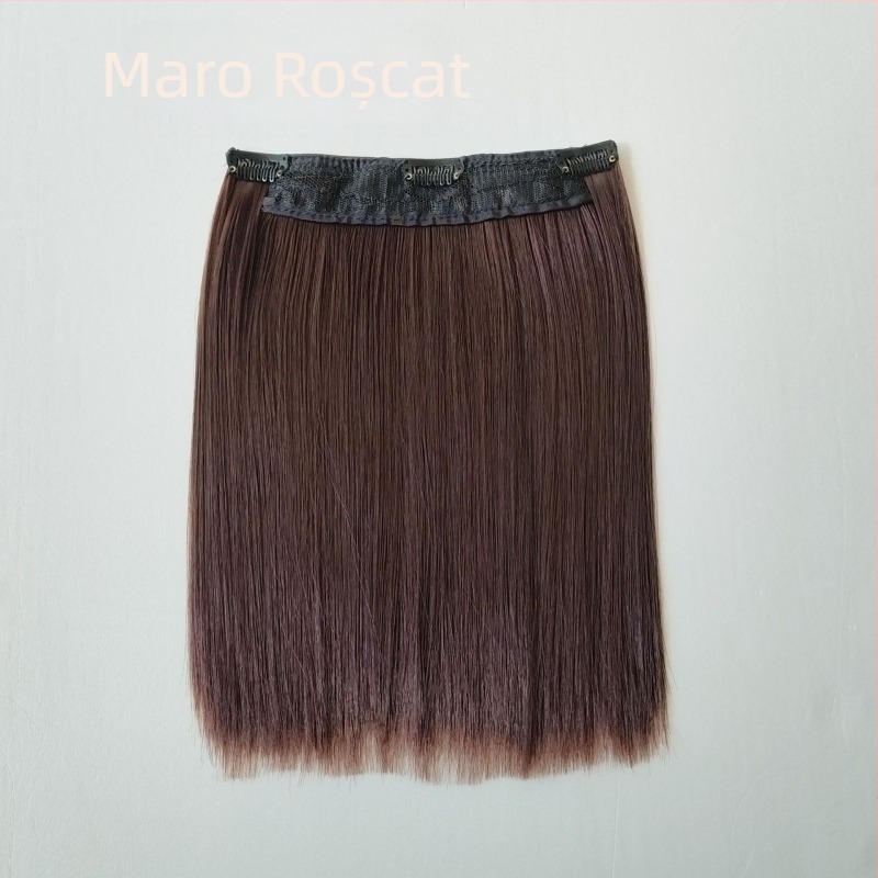 Perucă pentru păpuă, 20 cm, din fibre rezistente la temperatură, păr drept, cu clips pentru prindere, multicoloră, detașabilă, stil nou