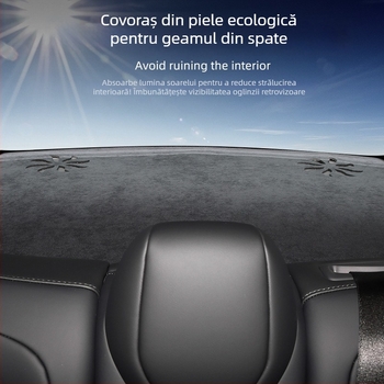 Covor din catifea pentru panoul de instrumente Tesla Model 3/Y și consola centrală – protecție solară și izolație termică, pentru toate anotimpurile