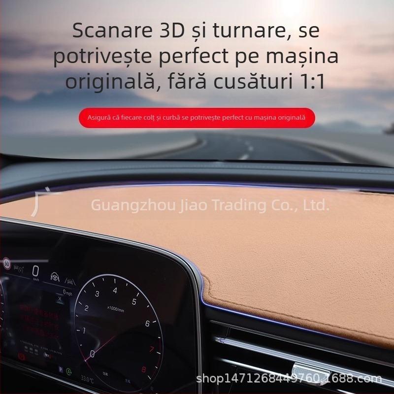 Covoraș pluș pentru panoul central de control Mercedes-Benz E-Class E300L/E260L – protecție solară și izolație termică