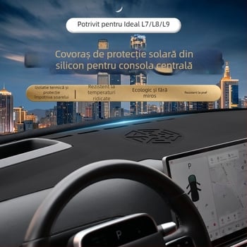 Covoraș anti-reflexie pentru bordul mașinii și consola centrală Ideal L7/L8/L9 — silicon, toate anotimpurile, Weinai
