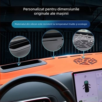 Covoraș anti-reflexie pentru bordul mașinii și consola centrală Ideal L7/L8/L9 — silicon, toate anotimpurile, Weinai