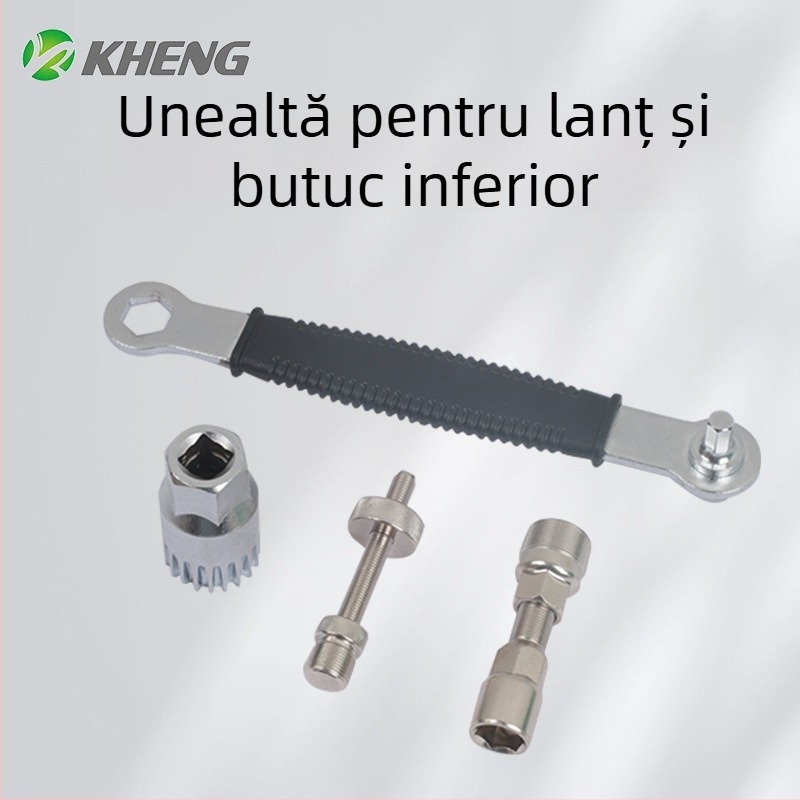 Unealtă de demontare a crancului bicicletei cu oprire pătrată – pentru demontarea crankului și repararea axului central