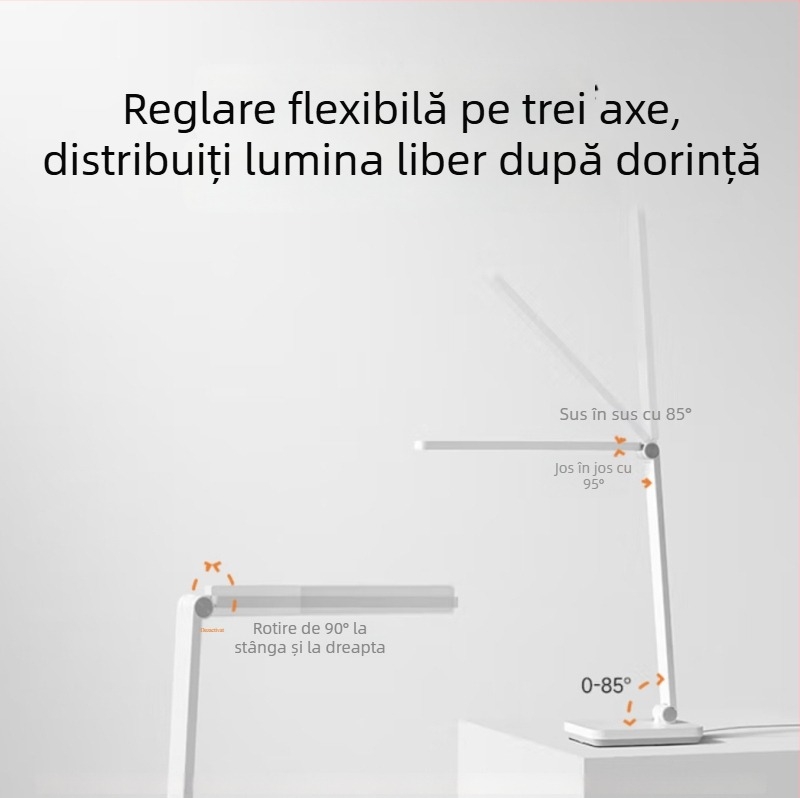 Lampa de birou Xiaomi Mijia 2Lite — LED cu protecție pentru ochi pentru citit și învățare, lampă de noapte, întrerupător tactil, 5W la 220V