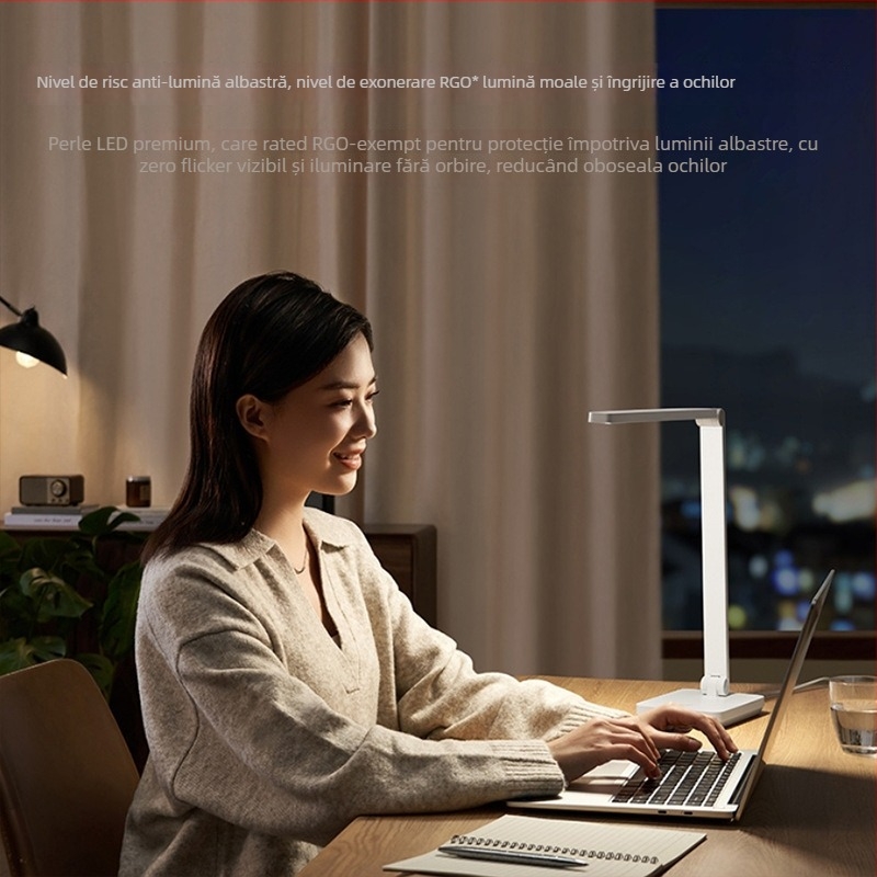 Lampa de birou Xiaomi Mijia 2Lite — LED cu protecție pentru ochi pentru citit și învățare, lampă de noapte, întrerupător tactil, 5W la 220V