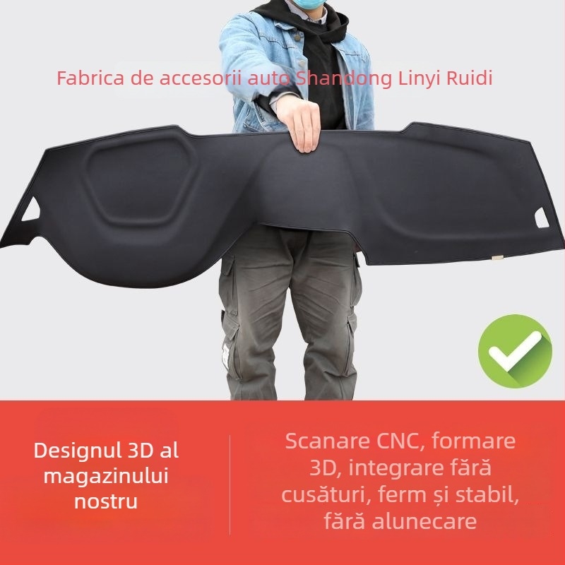 Pad din piele pentru consola centrală a mașinii, 3D integrat, pentru toate anotimpurile, model special auto, origine Shandong