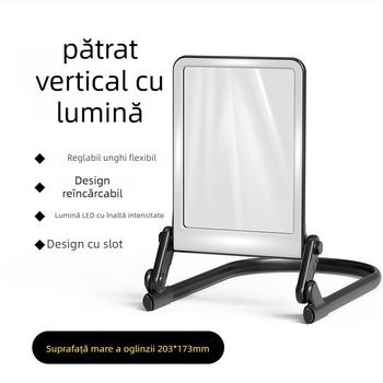 Lentilă de mărire 5x cu iluminare - portabilă în mână, pe masă sau la gât - lampă de citit pentru persoane în vârstă; CRI 80–89, baterie Li-ion încorporată, LED 1-10W