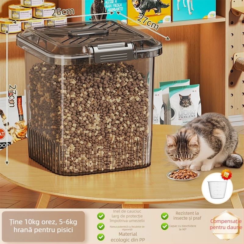 Recipient pentru depozitarea hranei pentru pisici și câini, Material: Silk Flower, Marcă: Other, Capacitate: Altă, Import: Nu