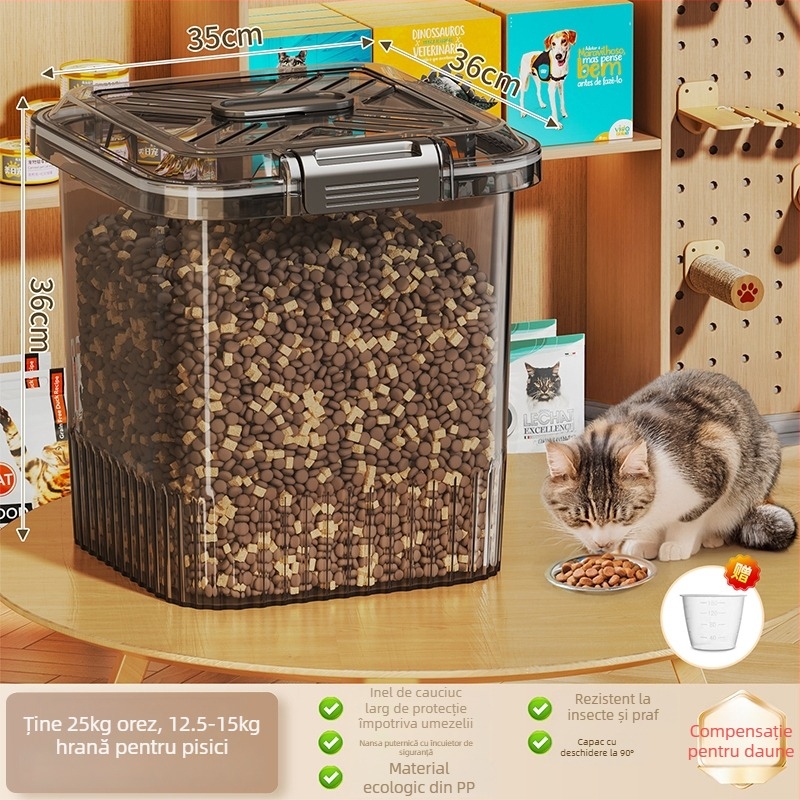 Recipient pentru depozitarea hranei pentru pisici și câini, Material: Silk Flower, Marcă: Other, Capacitate: Altă, Import: Nu