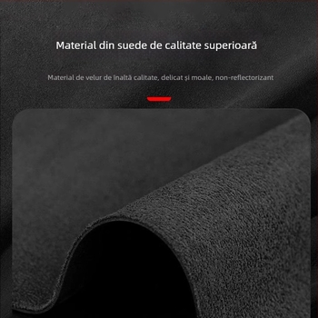 Tesla Model 3/Y Ediție Restilizată: Pad anti-strălucire pentru panoul de instrumente, blană artificială, umbrelă pentru consola centrală, utilizare pe toate sezoanele