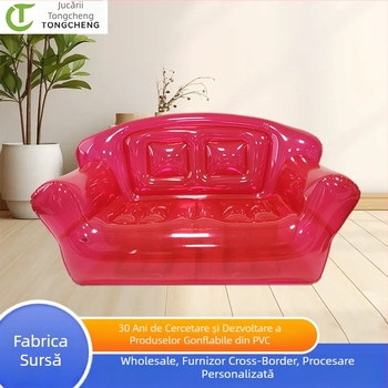 Canapea gonflabilă - PVC, model TC-S02, stil modern minimalist, potrivită pentru adulți și copii, personalizabilă