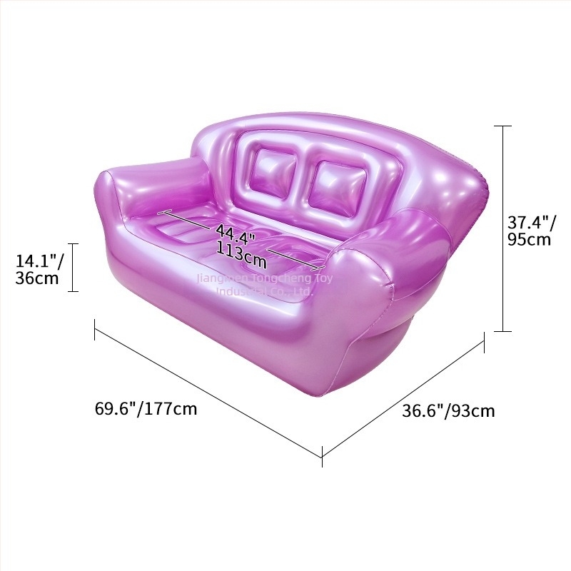 Canapea gonflabilă - PVC, model TC-S02, stil modern minimalist, potrivită pentru adulți și copii, personalizabilă