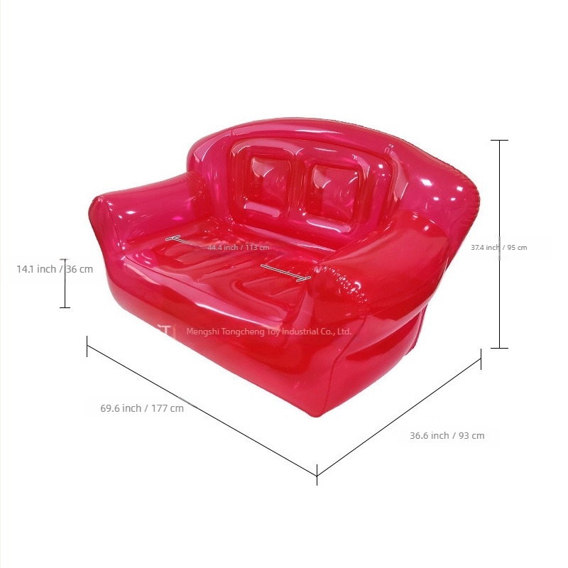 Canapea gonflabilă - PVC, model TC-S02, stil modern minimalist, potrivită pentru adulți și copii, personalizabilă