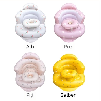 Scaun gonflabil pentru copii – PVC, scaun de învățare, stil cilindric modern, model Baby seat