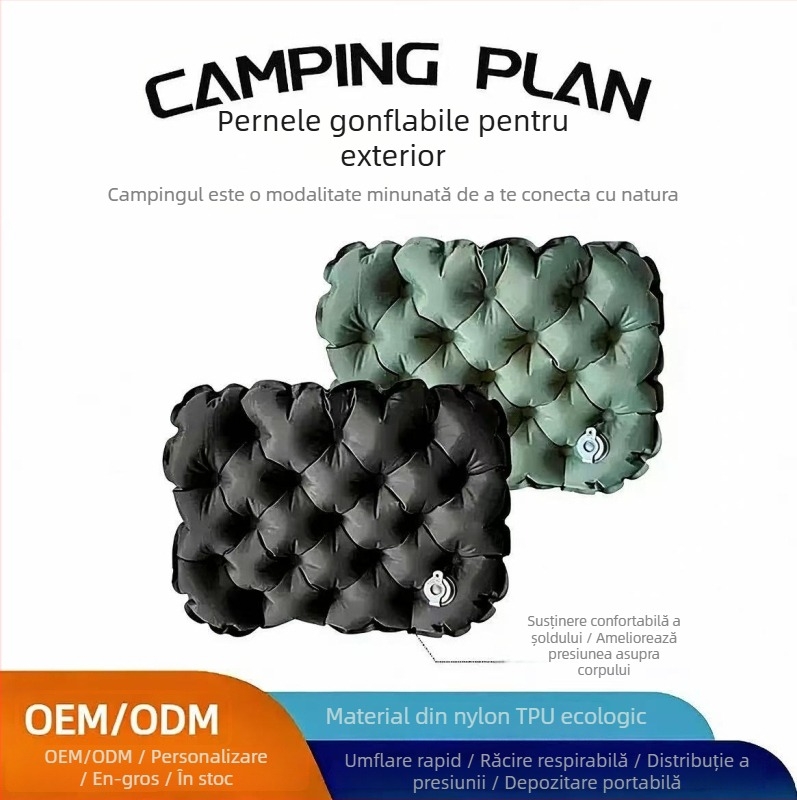 Perne gonflabile pentru exterior – ultra-ușoare, nylon, pentru 1–2 persoane, 80 g