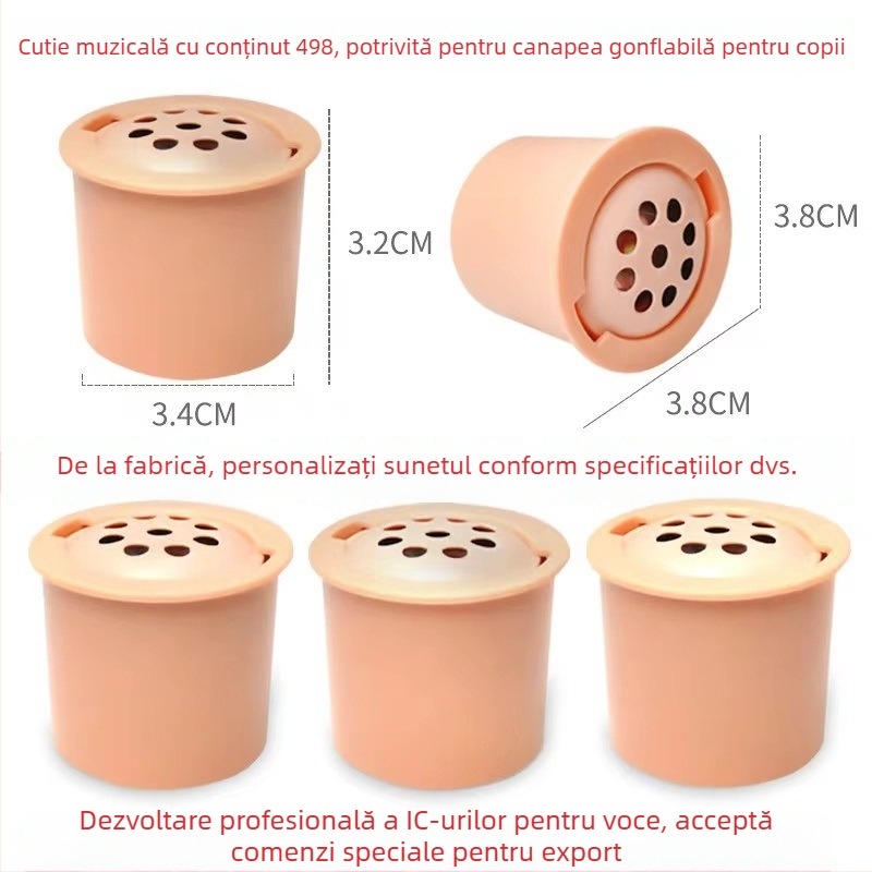 Canapea gonflabilă pentru copii, construcție din plastic, potrivită pentru bebeluși, model Lotus Root 498 Sounder, stil modern minimalist, personalizabil