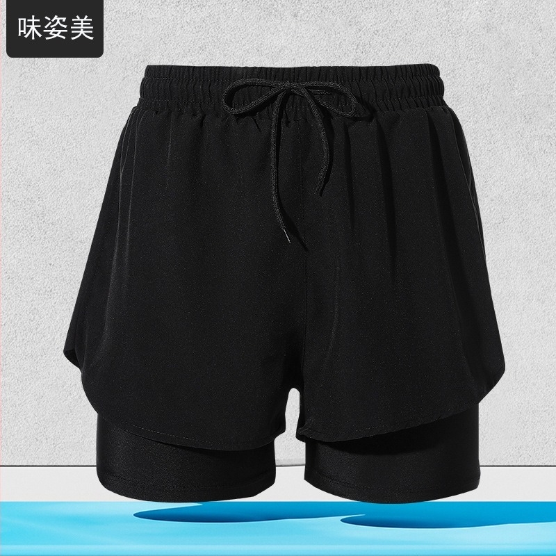 Slipuri de înot pentru bărbați, uscare rapidă, dublu strat, design anti-jenă, 70-80% poliester, 140 g/m²