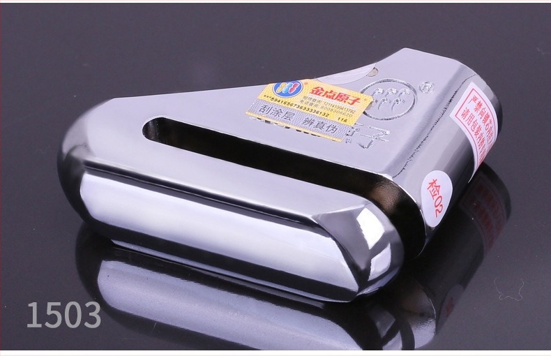Încuietoare pentru disc de frână pentru motocicletă și vehicul electric – fără cheie, aliaj de zinc, modelele 1501/1503/1505, greutate 365-516 g, marca Gold Point Atom