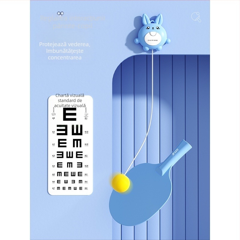 Antrenor de ping-pong suspendat pentru copii, pentru antrenament interior și coordonare mână-ochi (Brand Gui pa shi; Material: Alt; Cod produs: 322xgppqlv; Categorie: Ping-pong; Origine: China)