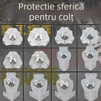 AW Anwang protecție de colț din oțel inoxidabil pentru cutii din lemn, acoperire pe 3 fețe, unghi drept 90°