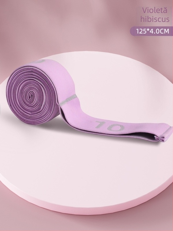 Bandă de întindere pentru yoga cu design segmentat digital – material nylon + latex, bandă de rezistență pentru antrenament și dans