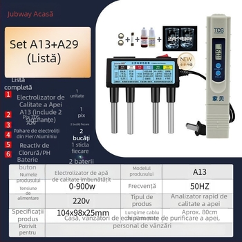 Analizator online pentru calitatea apei – kit casnic, testare pentru metale grele, grad profesional