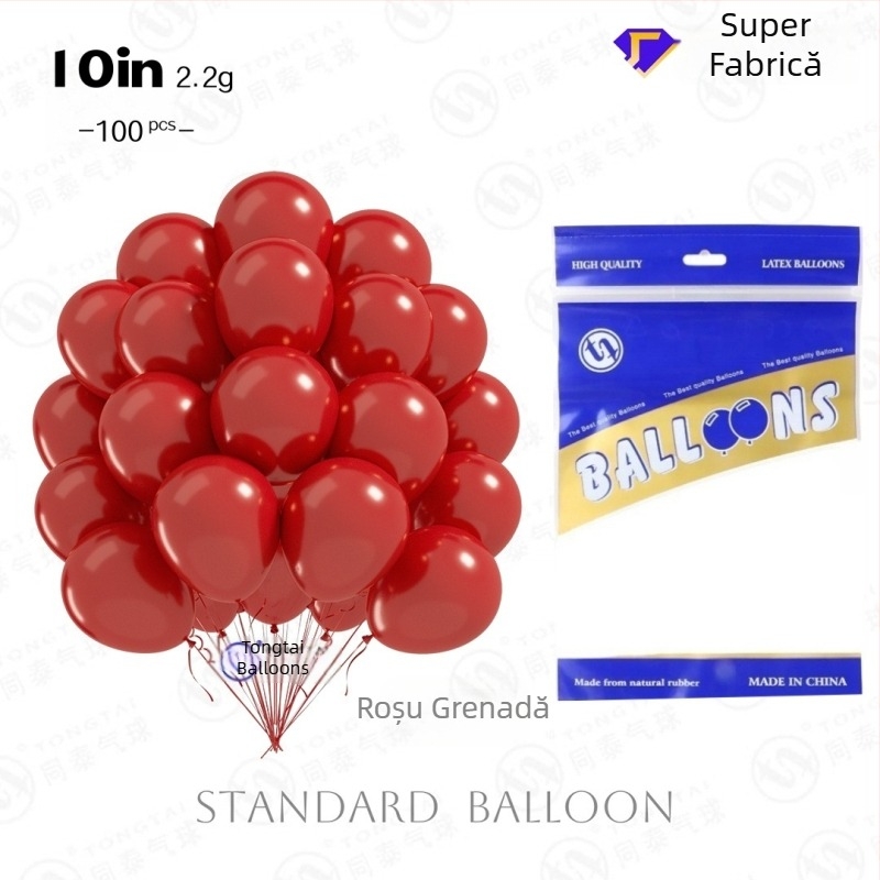 Baloane din latex de 10 inci, finisaj mat gros și luciu perlă, baloane decorative pentru arcuri, nunți și petreceri