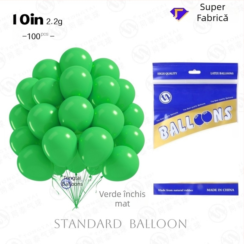 Baloane din latex de 10 inci, finisaj mat gros și luciu perlă, baloane decorative pentru arcuri, nunți și petreceri