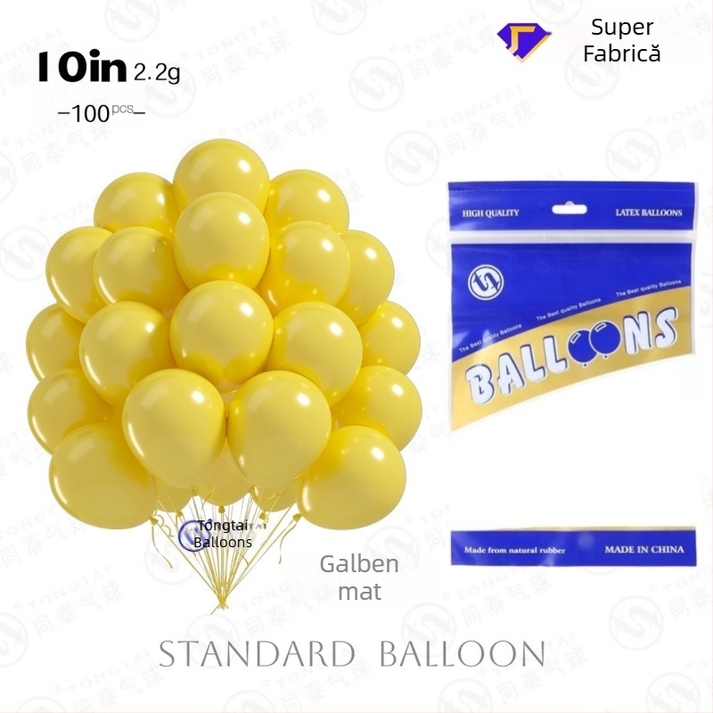 Baloane din latex de 10 inci, finisaj mat gros și luciu perlă, baloane decorative pentru arcuri, nunți și petreceri
