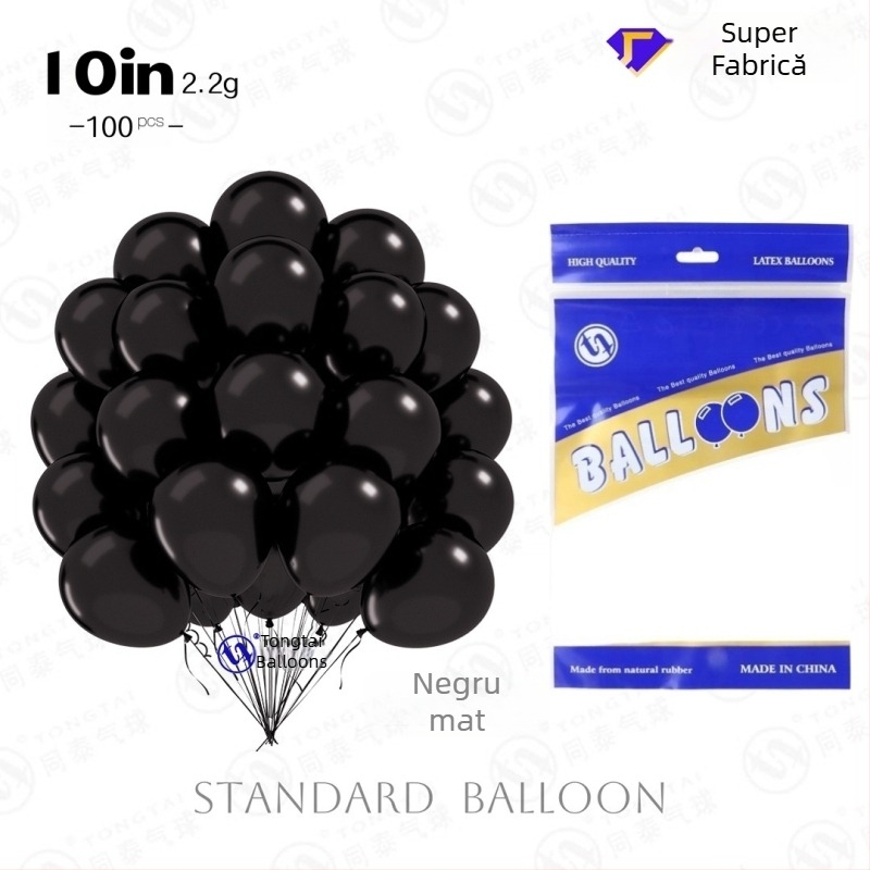Baloane din latex de 10 inci, finisaj mat gros și luciu perlă, baloane decorative pentru arcuri, nunți și petreceri