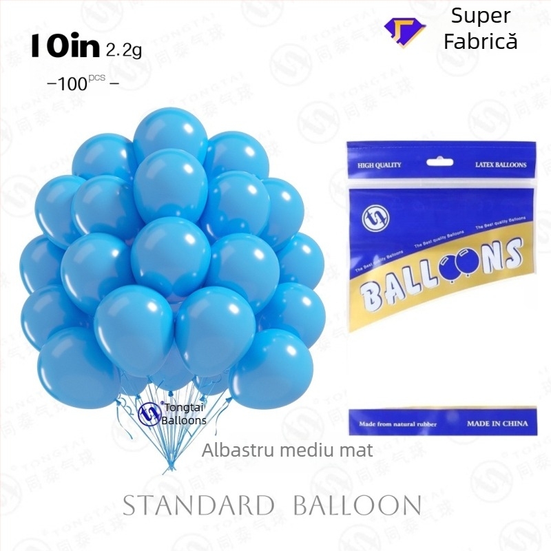 Baloane din latex de 10 inci, finisaj mat gros și luciu perlă, baloane decorative pentru arcuri, nunți și petreceri