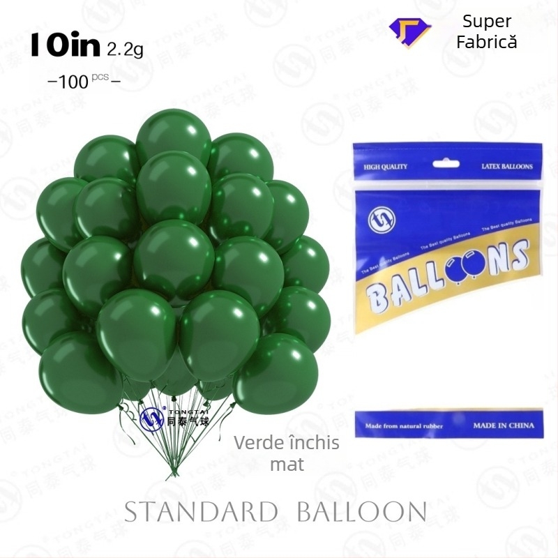 Baloane din latex de 10 inci, finisaj mat gros și luciu perlă, baloane decorative pentru arcuri, nunți și petreceri