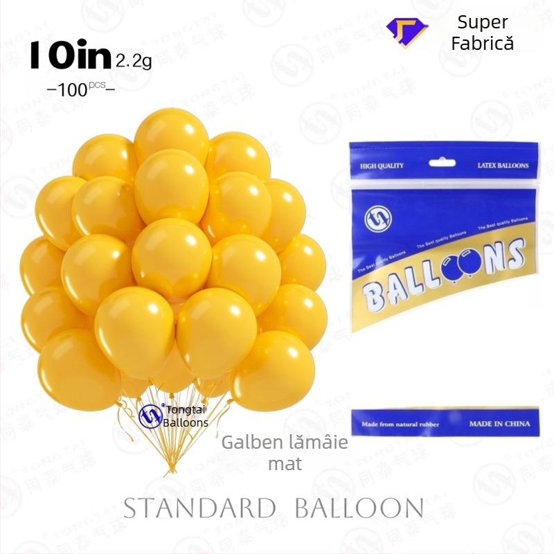 Baloane din latex de 10 inci, finisaj mat gros și luciu perlă, baloane decorative pentru arcuri, nunți și petreceri