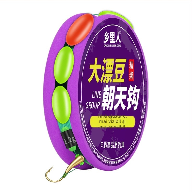 Set cârlige și linie de pescuit, legat manual, Nylon Nano, pentru pescuit în râu, origine China