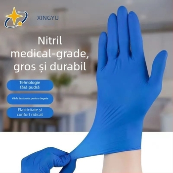 Mănuși din nitril, de unică folosință, de calitate alimentară, pentru catering, impermeabile