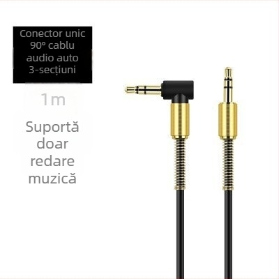 Weige cablu audio AUX 3.5 mm pentru dispozitive digitale, placat cu aur, nucleu din cupru emailat, certificat CE