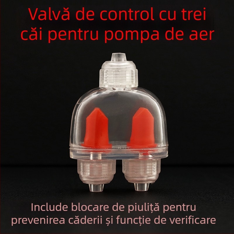 Set de valve pentru pompă de oxigen a acvariului (valvă reglabilă, valvă cu trei căi, valvă de sens invers)