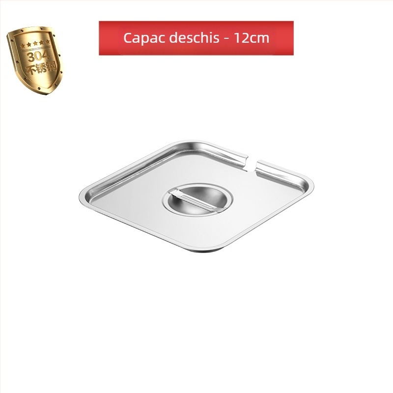 Cutie pătrată din oțel inoxidabil 304 cu capac pentru condimente