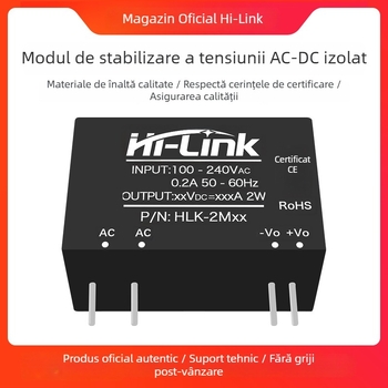 Modul de alimentare AC-DC, seria 2W, intrare 220V CA, ieșire DC 3.3/5/9/12/15/24V, regulator de coborâre, ieșire unică