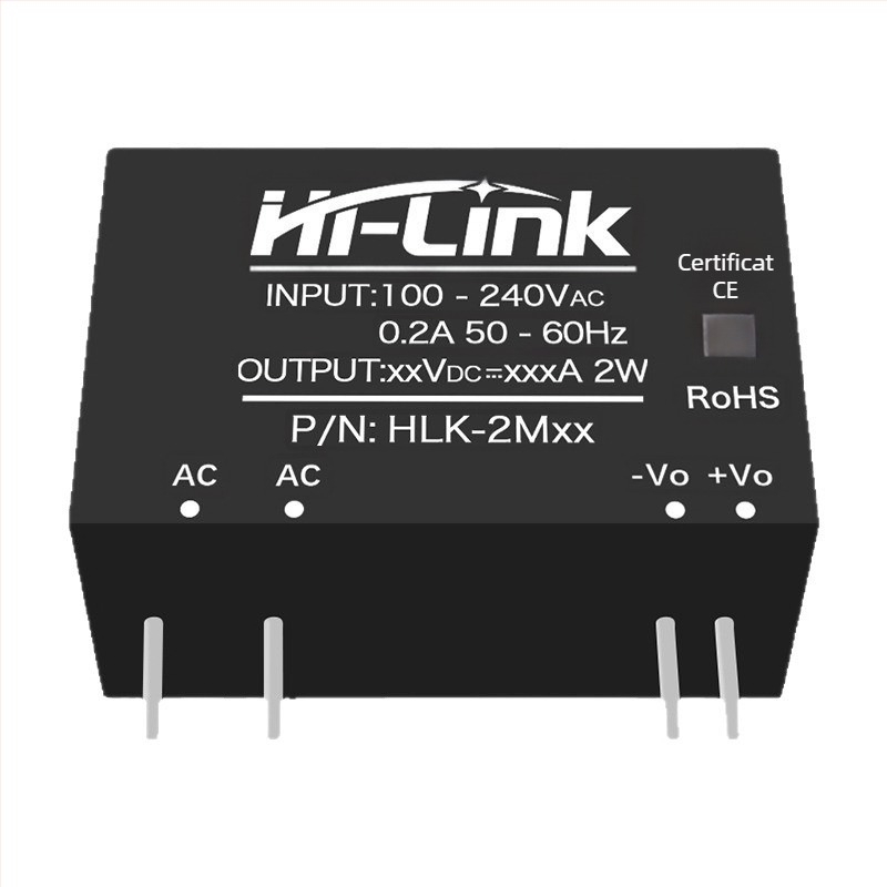 Modul de alimentare AC-DC, seria 2W, intrare 220V CA, ieșire DC 3.3/5/9/12/15/24V, regulator de coborâre, ieșire unică